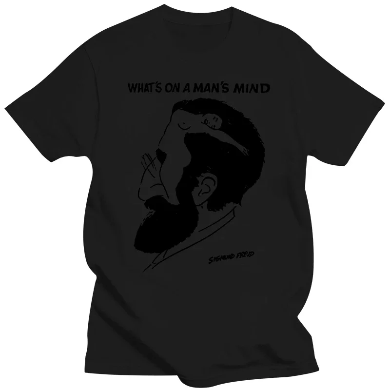 Sigmund Freud T Shirt Whats On A Man Mind Tee Shirt New 2024 Fashion Mens T-shirts