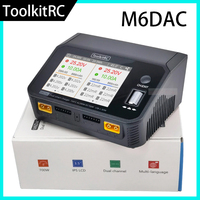 Future Flight ToolkitRC M6DAC Dual Channel Smart Lipo Battery Charger Discharger AC 200W DC 350WX2 15A for 1-6S LiHV PD 65W