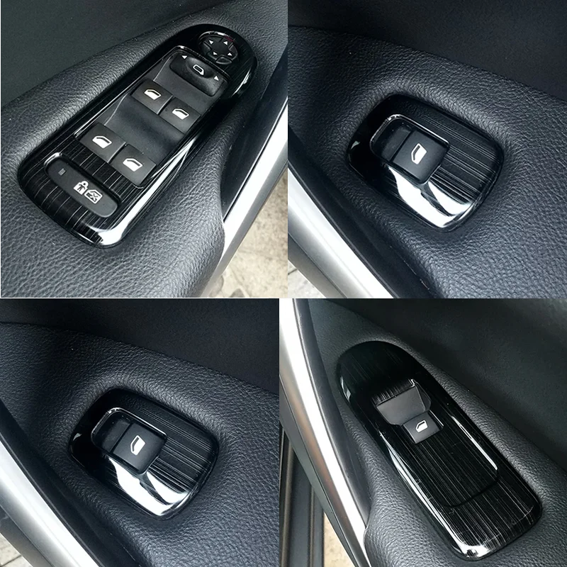 FOR Citroen C5 Peugeot 508 modified special decorative glass lifter switch / armrest box refit the interior light bar