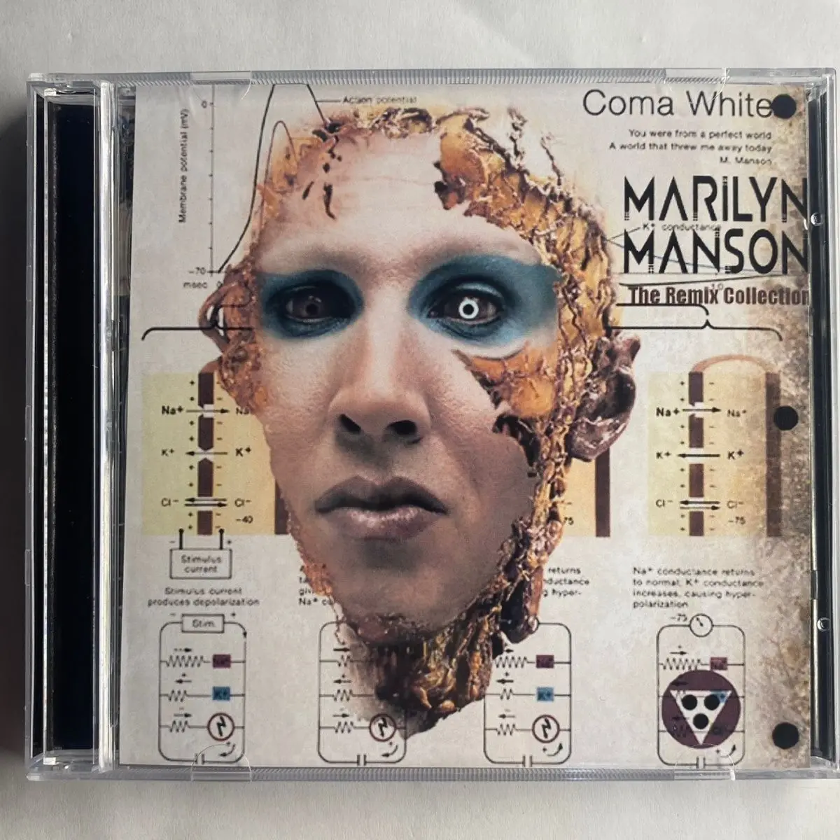 Rock marilyn manson música cd o remix coleção álbum a canção de luta 2 pçs registro música cosplay walkman carro soundtracks caixa