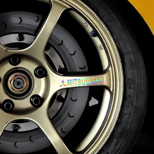 PVC Car Wheel Emblem -RIMS -Aufkleber, Karosserie, Seiten, Tür, Accessoires, Mitsubishi, Ralliart, Lancer, Outlander, Lancer, Airtrek, 4PCS 9 Hauptverkaufszubehör Mitsubishi Airtrek - №5