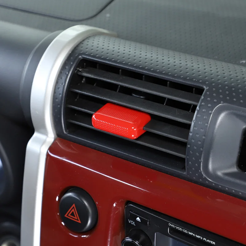 

Dashboard Air-conditioning Air Outlet Adjustment Rod Decorative Cover Stickers For 07-21Toyota FJ Cruiser accessories