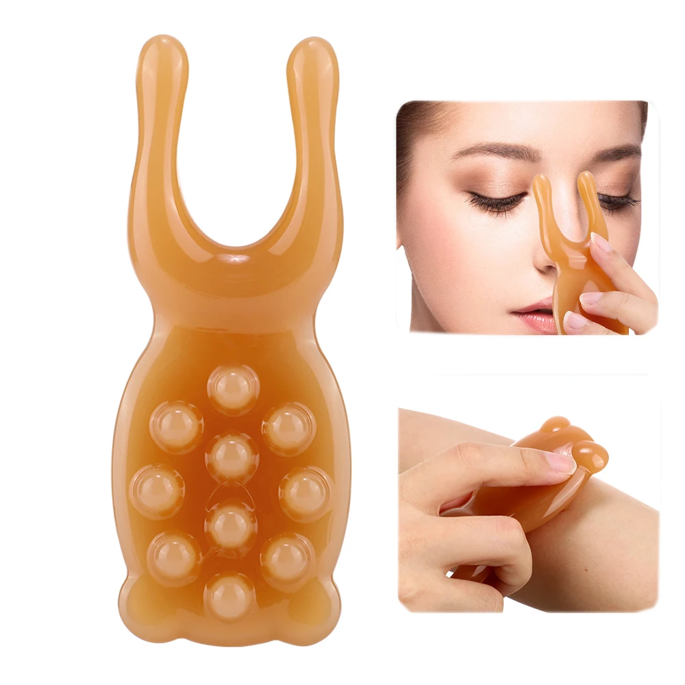 

Face Lifting Guasha Resin Scraping Massage Facial Scraper Tool Eye SPA Massage Plate Reduce Puffiness Nose Lifting Nose Massager