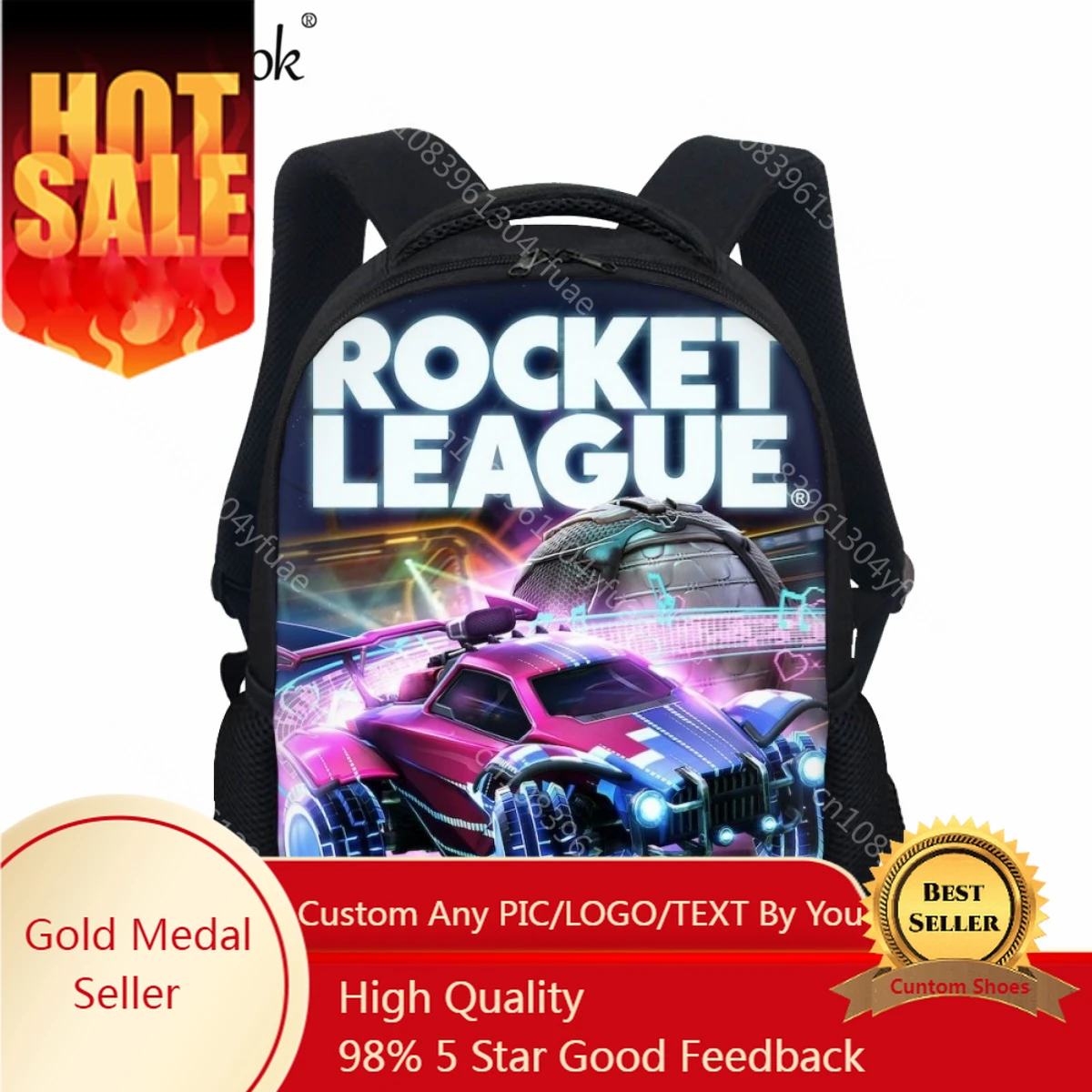 Games Rocket League Design Kids School Bags Fashion New Practical Travel Backpacks for Boys Popular School Book Bag