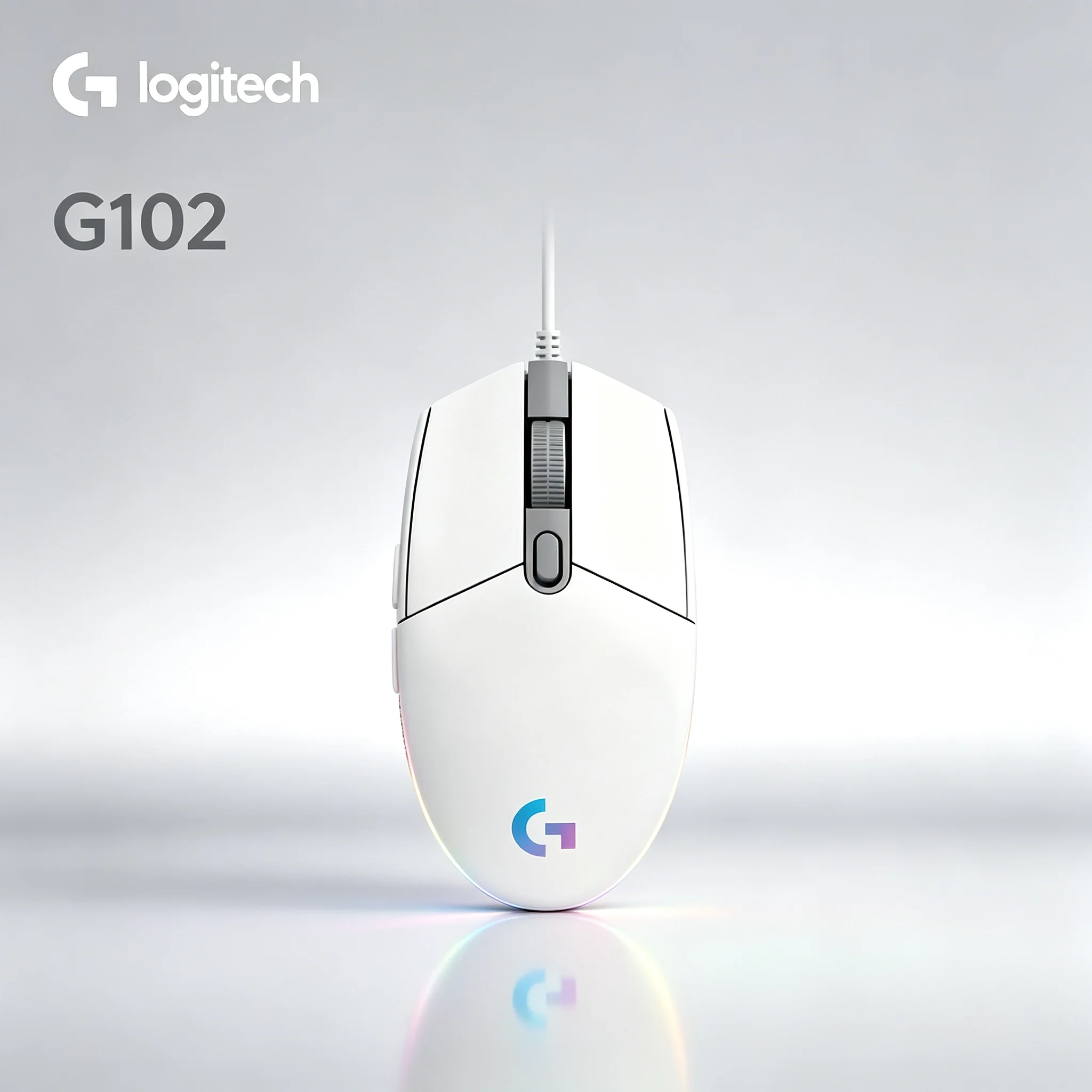 Logitech G102 Wired RGB Gaming Mouse Glowing Logo Light For CS PUBG LOL League of Legends Valorant Gaming Office PC Mice