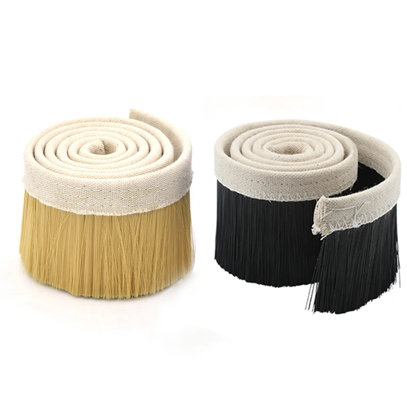 70mm/100mm Nylon Dust Cover Brush Vacuum Cleaner Accessory Spindle Engraving Machine Brush CNC Router Total Length 1M