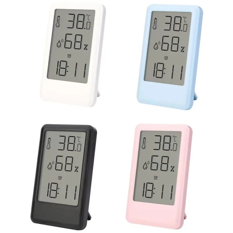 Multifunctional LCD Large Screen Display Alarm Clock Temperature and Humidity Meter
