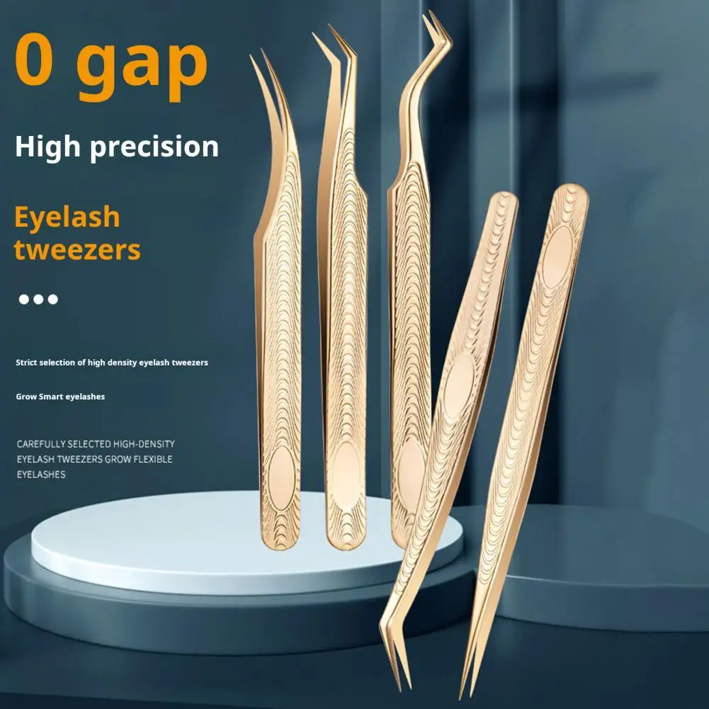 Lightweight Eyelash Tweezers Professional Eyelash Extension Tweezers Set for Precision Lash Application for Women for Beginners