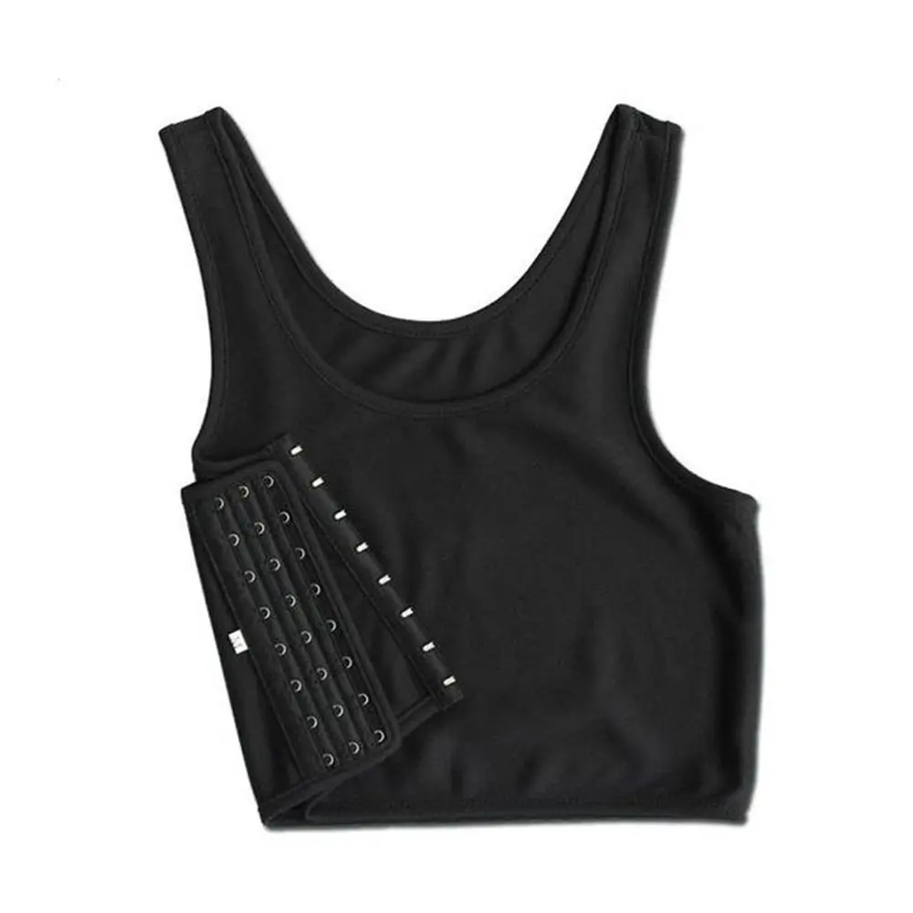 1Pcs Durable Flat Vest Breast Tank Tops Corset Lesbian Tomboy Chest Shaper M-3XL Trans Lesbian Breast Binder