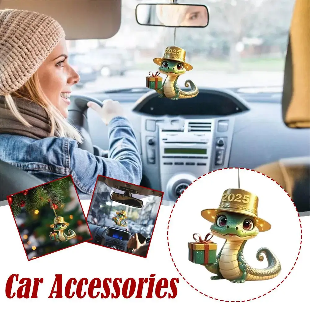 Cute Car Pendant 2025 Snake Shape Central Console Hanging Ornament Accessories Decoration Interior Car S2k0