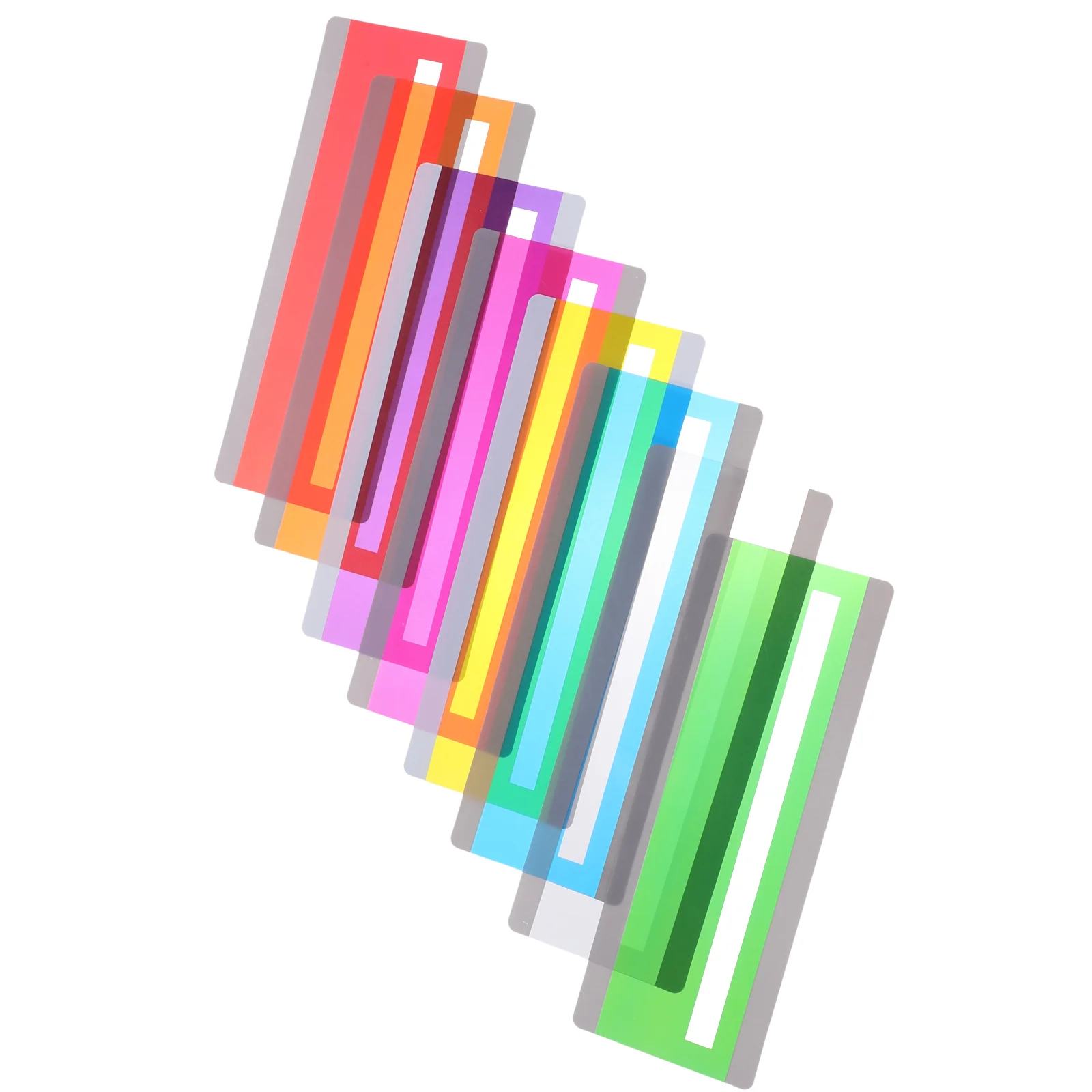 

8 Pcs Guided Reading Bookmarks Colored Students Strips Portable Markers The Pet Tracking Rulers Highlighters