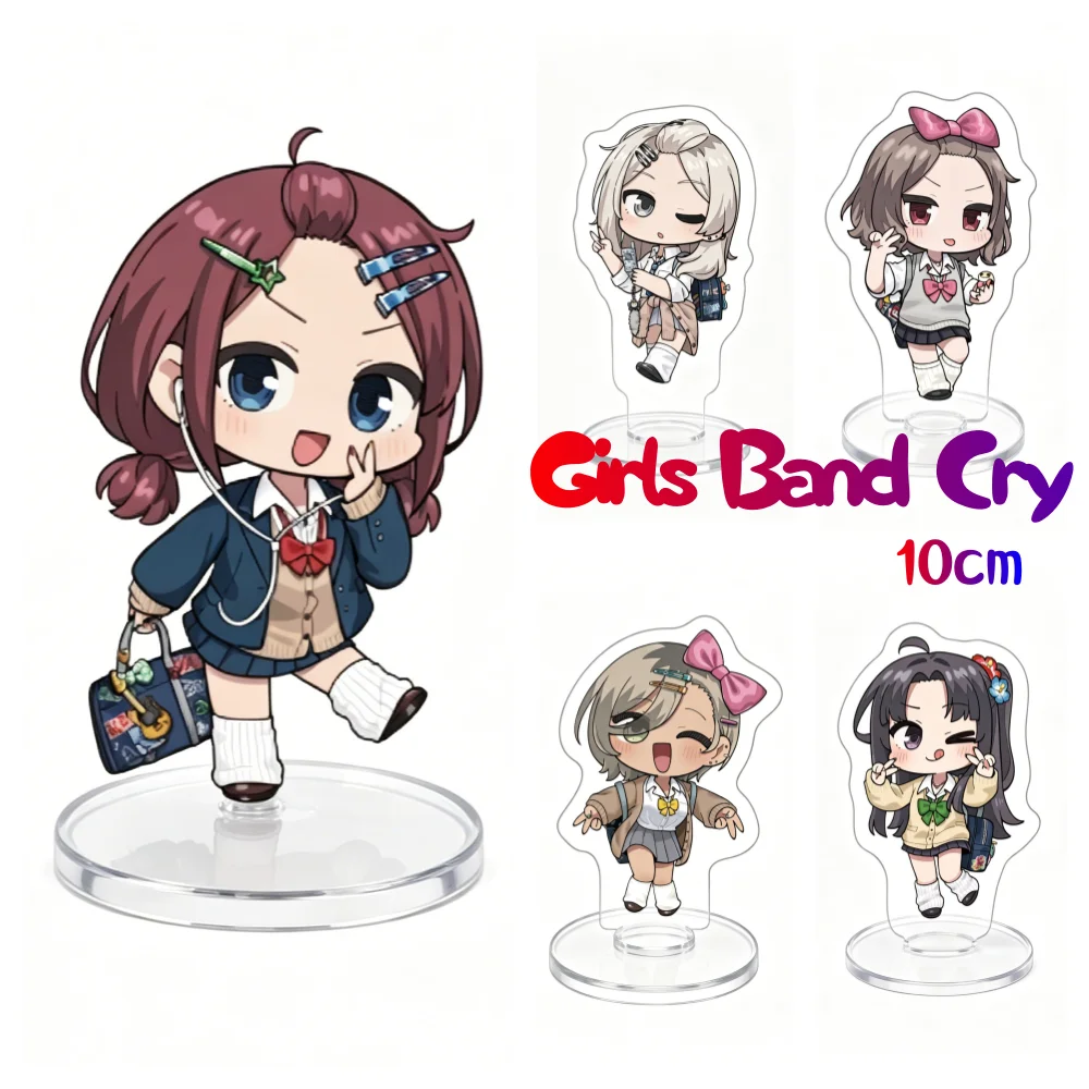 

Anime GIRLS BAND CRY 10cm Acrylic Stand Nina/Subaru Awa/Hina Tabletop Decorations Accessories Decor Gifts key chain