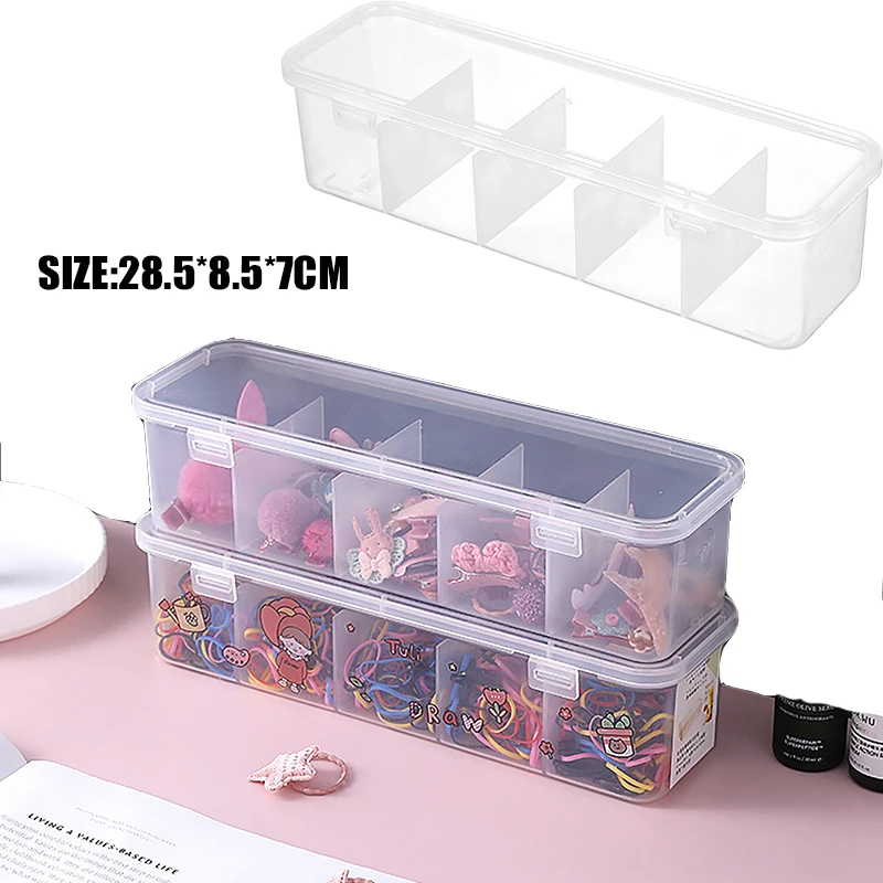 See-Through Charge Cable Organizer Box Data Cable Management Jewelry box Small Desk Accessories Makeup organizer Storage