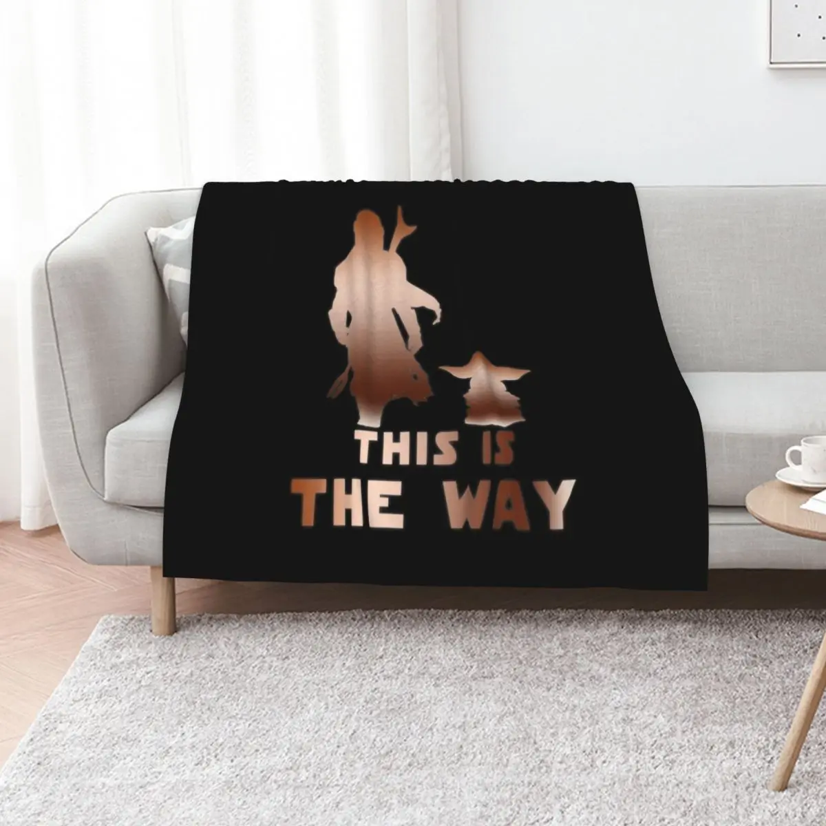 

Mando (Variant) This is The Way Throw Blanket wednesday Thins Hair Loose Blankets