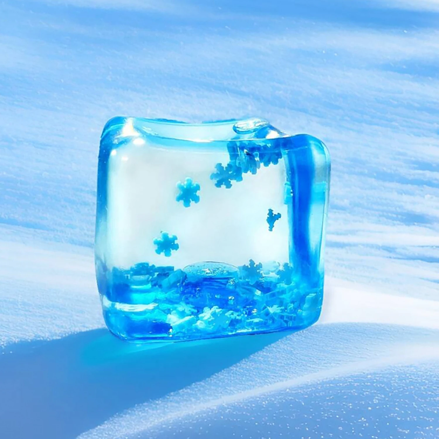 Maltose, floco de neve, cubos de gelo para alívio do estresse e espremendo, brinquedo de liberação lenta