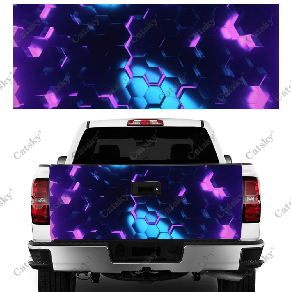 honeycomb hexagon Car sticker rear car rear appearance modification package suitable for car truck sticker