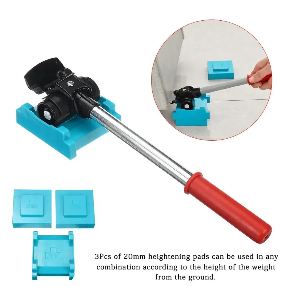 8Pcs Heavy Duty Furniture Mover Wheel Lifter Roller Transport Shifter Slider