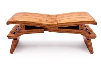 Yumu Luban Bench Luban Pillow Whole Wood Non Splicing Pure Handmade Solid Wood Folding Small Bench