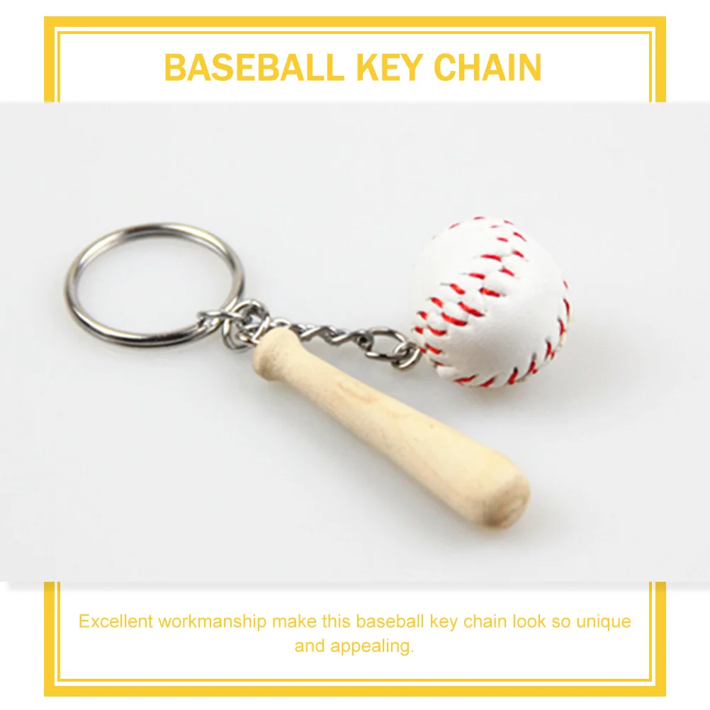 

5Pcs Fashionable Baseball Keychain With Excellent Craft For Sport Lovers Gift
