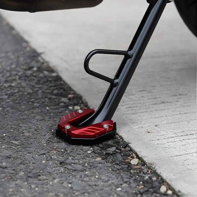 

Heavy Duty Kickstand Pad Extender for Motorcycle Bike Wide Foot Side Stand Plate to Prevent Sinking in Hot Weather