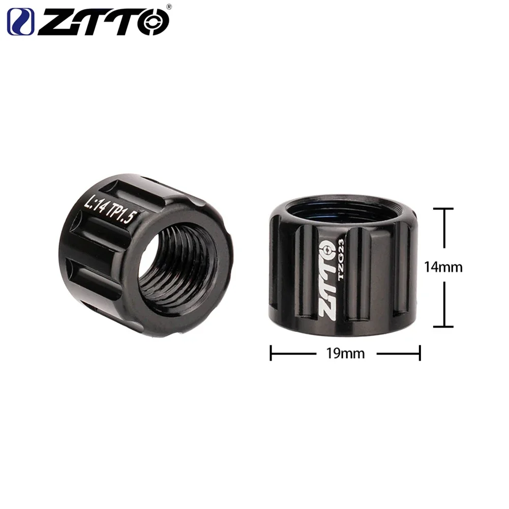 ZTTO eBike自転車スルーアクスルナットM15 P1.0 P1.5 P1.75ハブシャフトキャップバイクアクセサリー交換用ナット自転車アクセサリーパーツ