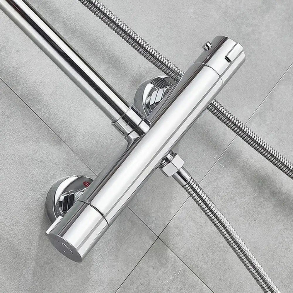 Precision Thermostatic Shower Mixer Valve Copper Bathroom Tap Modern Design Water Temperature Control Shower System Parts