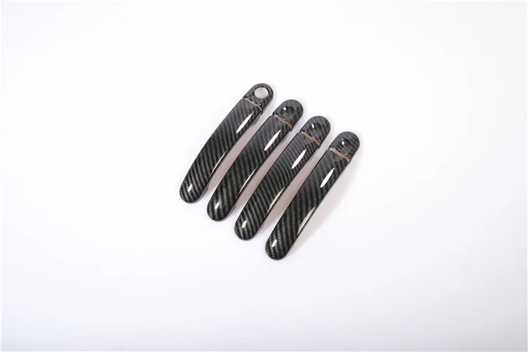 Styling Accessories For VW Jetta MK5 Golf Plus Golf GTI 2006-2010 Carbon Fiber Chrome Car Door Handle Cover Cup Bowl Trim view 3