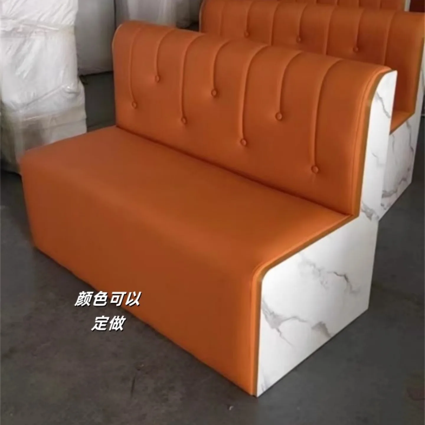 Commercial Booth Sofa Set, Table Chair Combination for Restaurant Milk Tea Dessert Snack Hot Pot KTV Bar