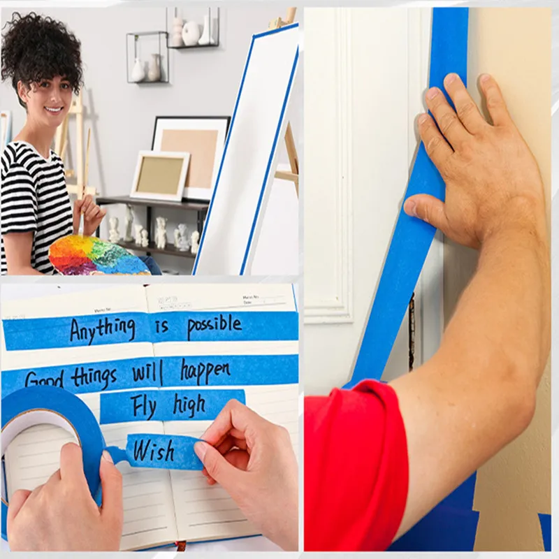 20M Blue Painters Clean Peel Masking Tape Adhesive DIY Painting Paper Painter Decor Craft General Purpose