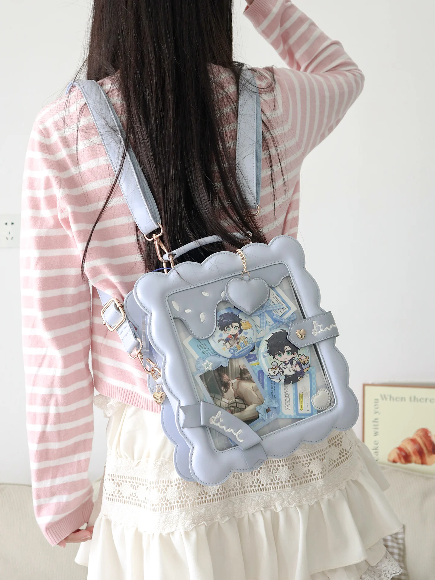 Original Student Y2K Itabag 2025 New Sweet Fashion Versatile Tote Bag Girls Women's Shoulder Bag College Style Backpack