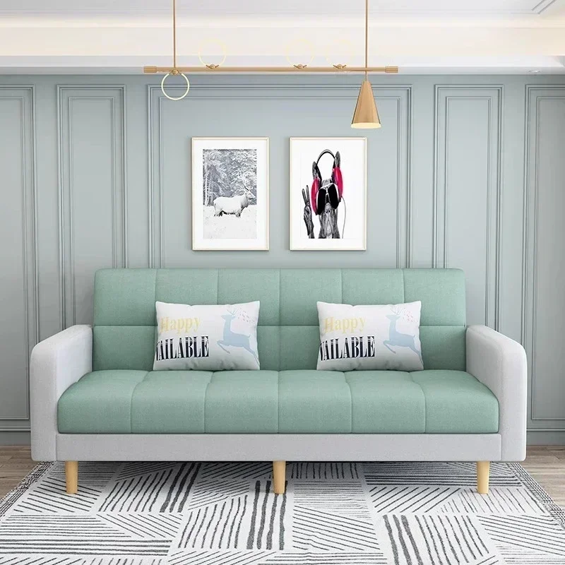 Living Room Sofa Small-sized Folding Sofa Bed Dual-use Double-occupancy Room Bedroom Small Simple Apartment Small Sofa Premium