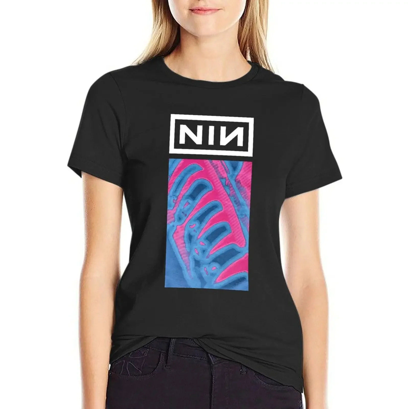 

%The-NIN-Music% T-shirt graphics kawaii clothes tops Women t shirt