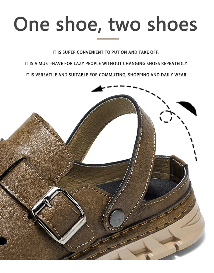 Herrenmode-Sandalen, atmungsaktiv, leicht, strapazierfähig, für Strand, Sommer, Alltag, Halloween-Geschenk – Detail 7