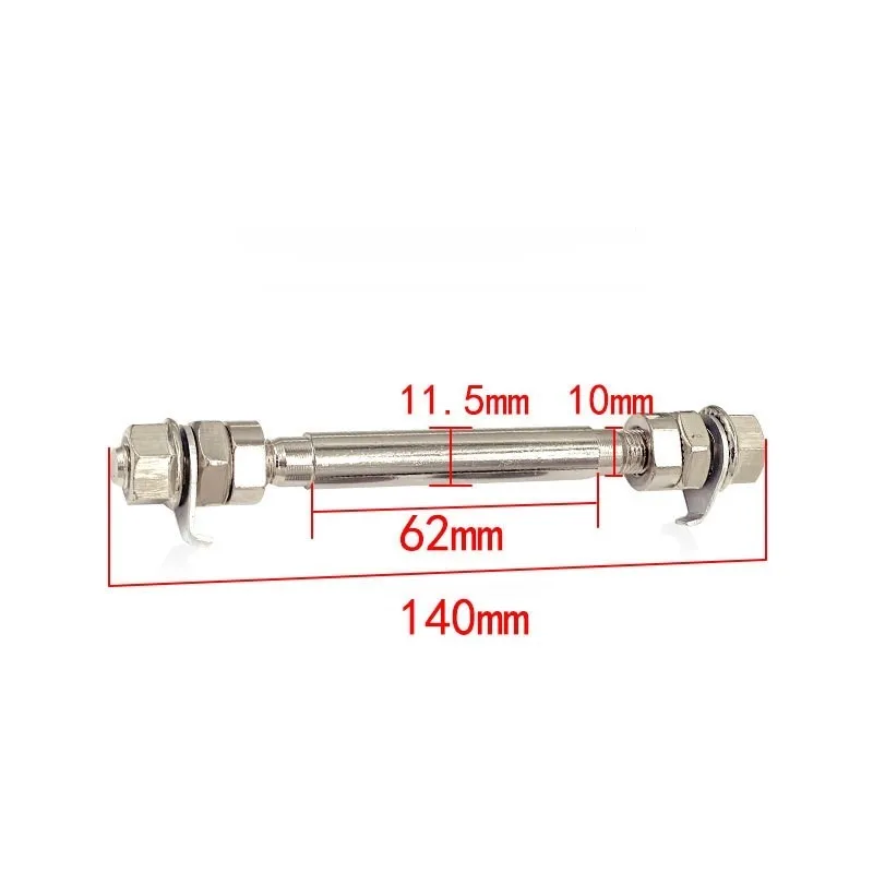 Front Rear Spindle Wheel Hub Axle Two Lengths 140mm 180mm Steel Construction Smooth Operation Lightweight Bicycle Components