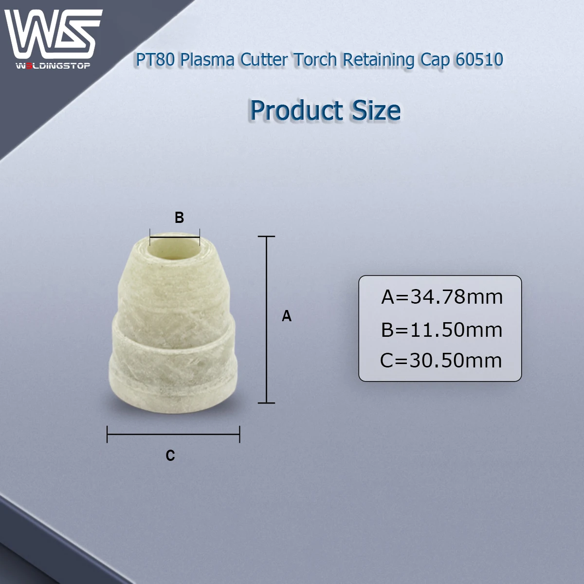 60510 MT60510 Retaining Cap Fit IPT-80 IPT80 PT-80 PT80 PTM-80 WS Plasma Cutter Torch Qty-1