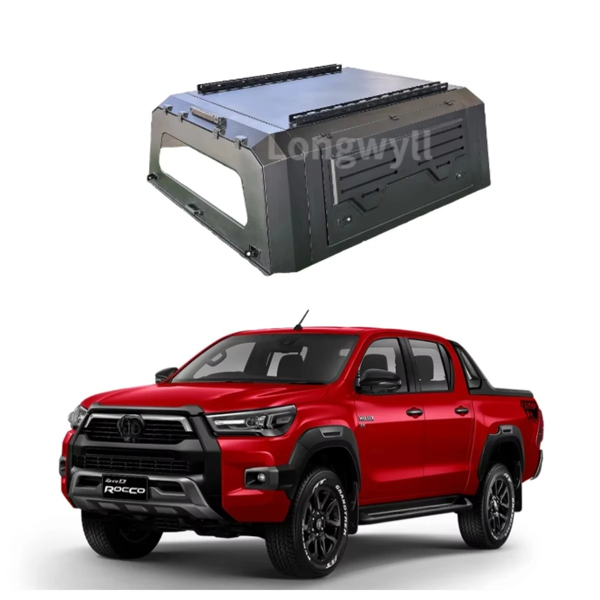 

Factory Custom-fit Roll-Up Waterproof Anti-Theft Aluminum Alloy Tonneau Cover for Hilux Rocco Pickup Truck Bed Truck Bed Cover