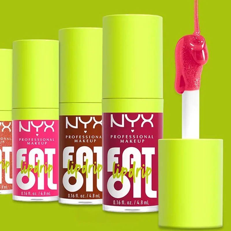 NYX Fat Oil Lip Drip Lip Gloss Deeply Moisturizes Lips Mirror-Like NonSticky Sexy Lip Gloss Glaze Korean Fashion Lipstick Makeup