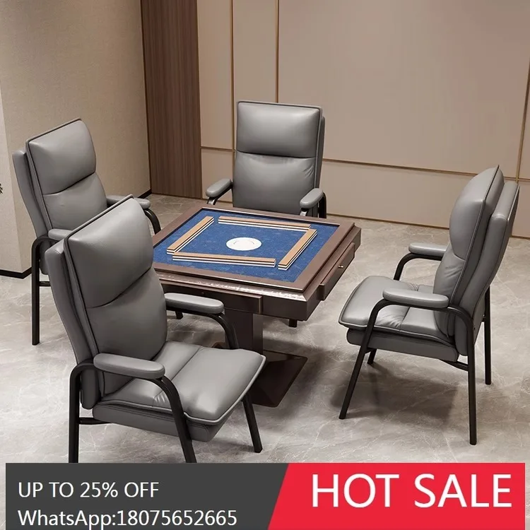HLZ  Mahjong Chair for Game Room, Comfortable Long-Sitting Office Chair, Home Use Set of Four