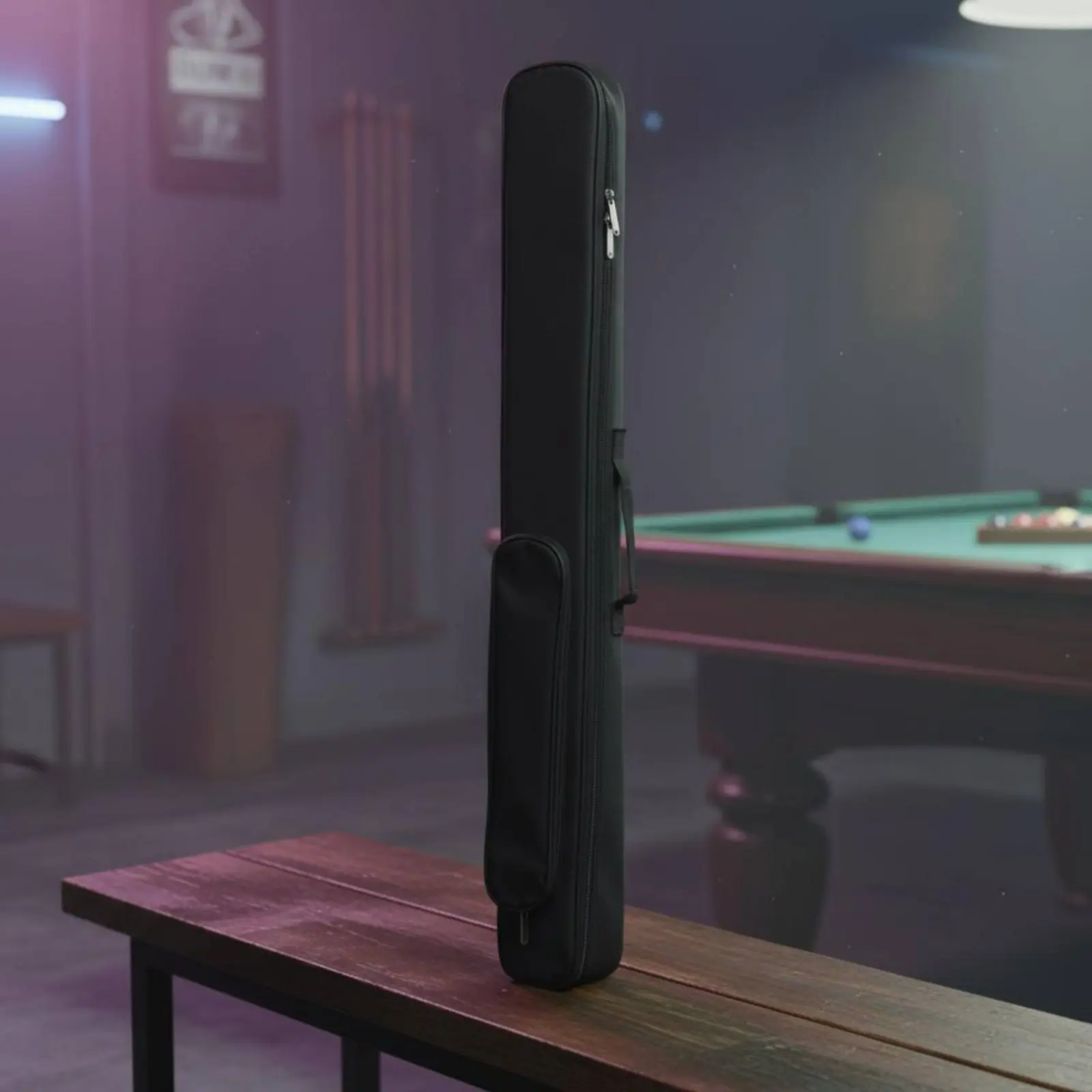 Billiard Cue Case Portable Soft Cue Bag Sports Gear Zippered Wear-Resistant for Travel