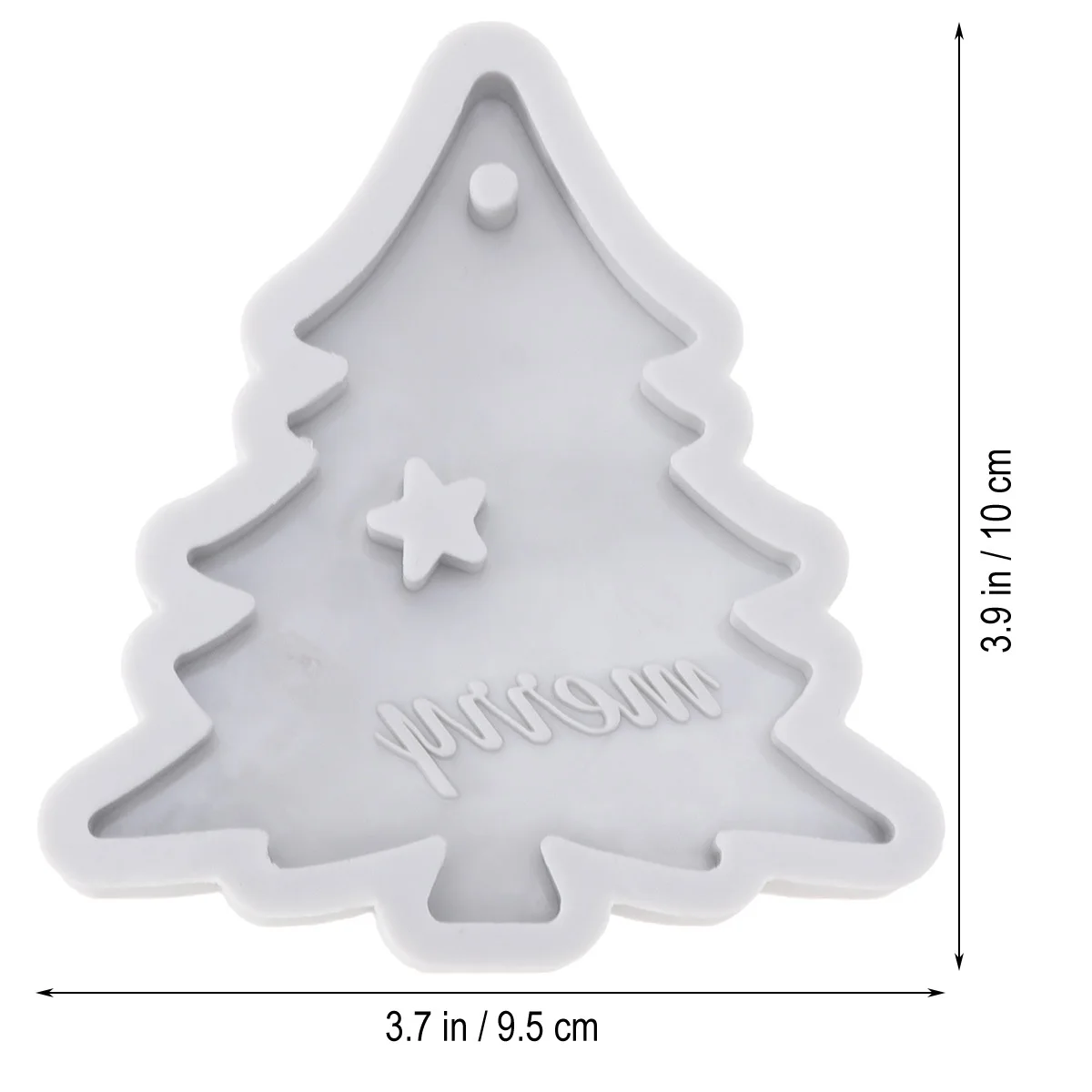 Siliconen kerstvorm Boomvorm Holle ster Vrolijke brief voor doe-het-zelf bakken Taarten Chocolade Puddingen Jellies Boomvorm