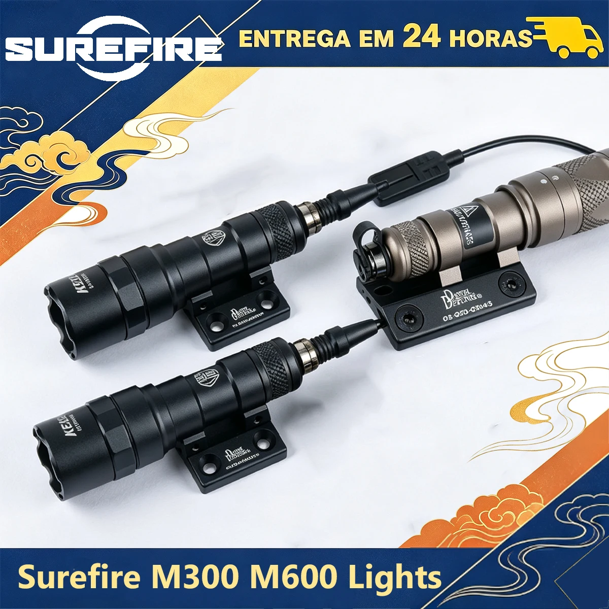 DANIEL DEFENSE MLoK DD CNC Keymod Flashlight Offset Side Mount Tactical SureFire M600C M300 M600 Light Base Mount High Quality