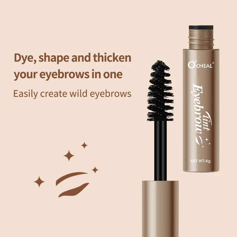 Vierkleuren Stereoscopische Wenkbrauwkleurstof Is Waterdicht, Transpirant Resistent, Langdurig, Natuurlijk En Vast, Zonder Ontkleuring