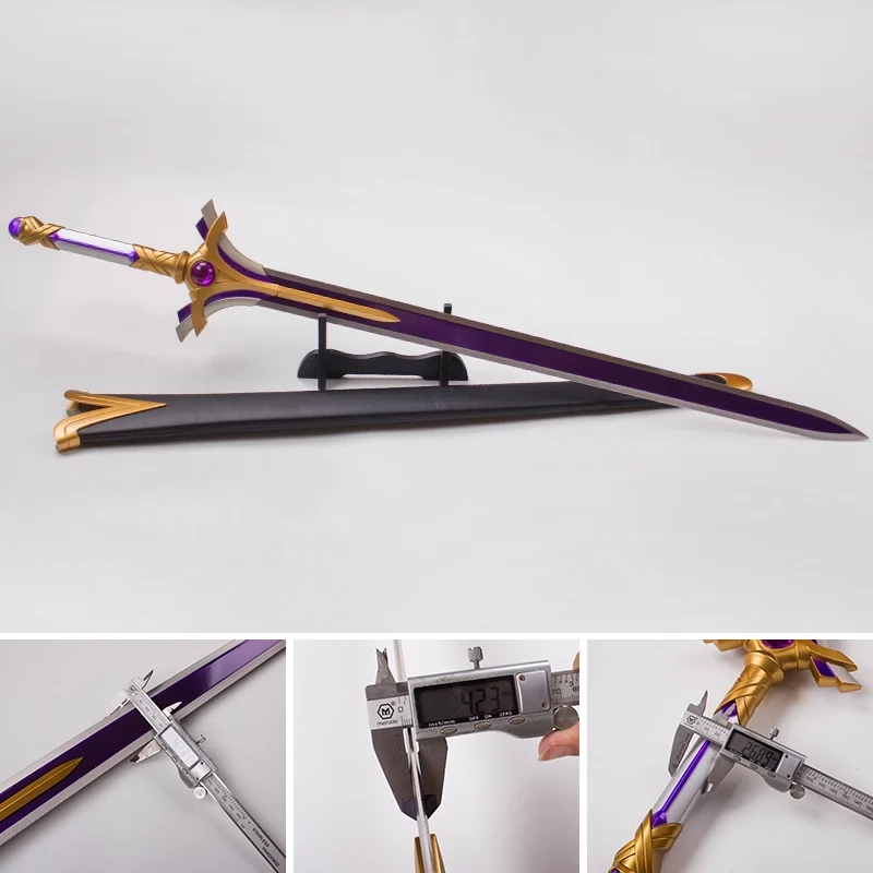 Yasuna Tonggu and Ren Black Sword Shining starlight cosplay film katana Stainless Steel Blade Not sharp Role-playing decoration