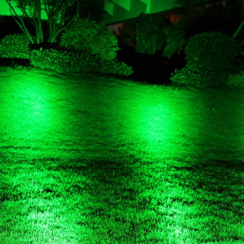 4Pcs LED Garden Lights 3W 220V Outdoor Spotlight with Spike IP65 Waterproof Garden Landscape Decorative Lamp Green-ABFB