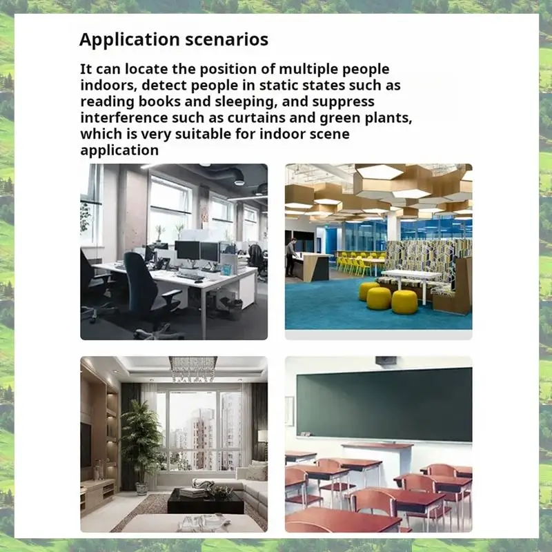 A59Z-60Ghz ミリ波レーダー高精度多人数検出 3D 人間存在検知 LD6001B レーダーモジュール