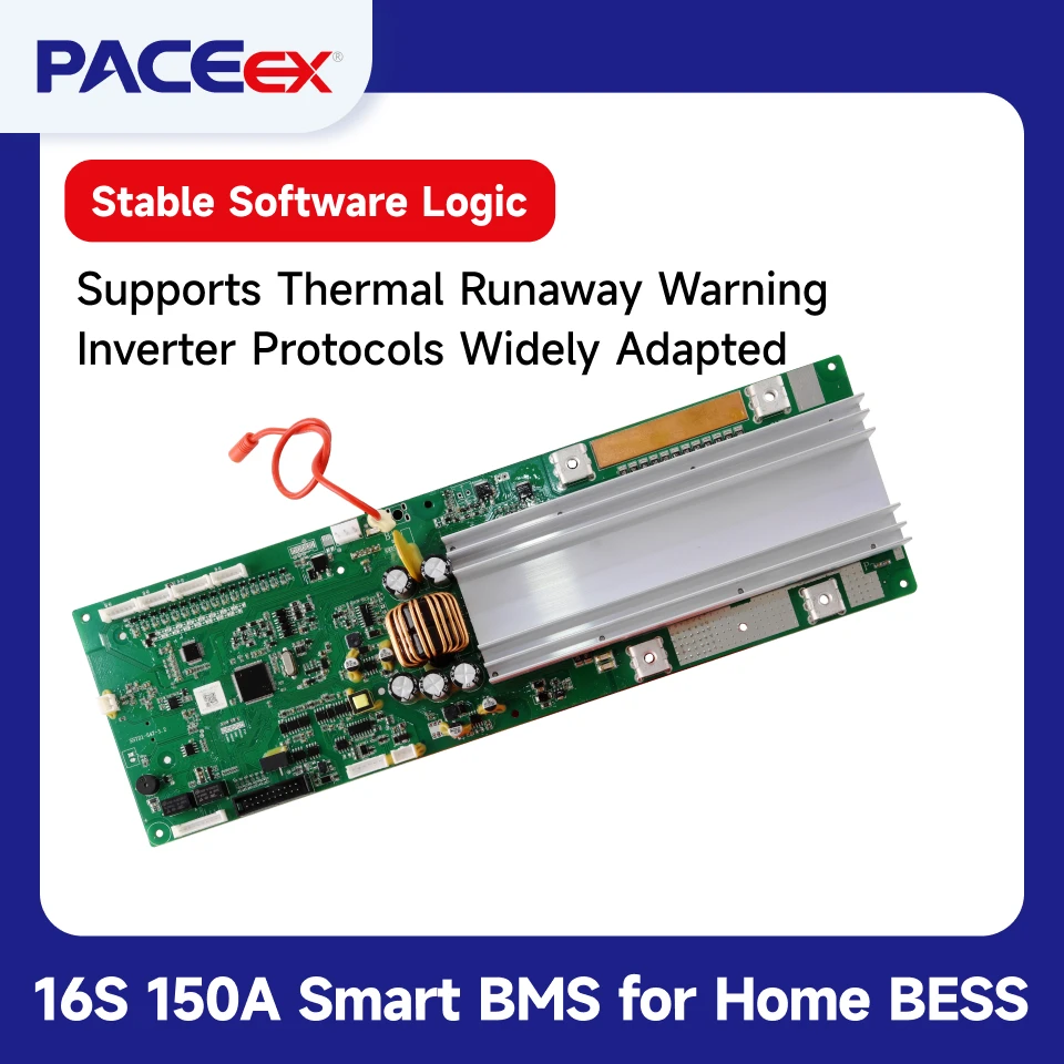 PACEex 16S 150A BMS Safe and Reliable Multi-protection BMS Manufacturers PACE With High-precision Analog Front-end