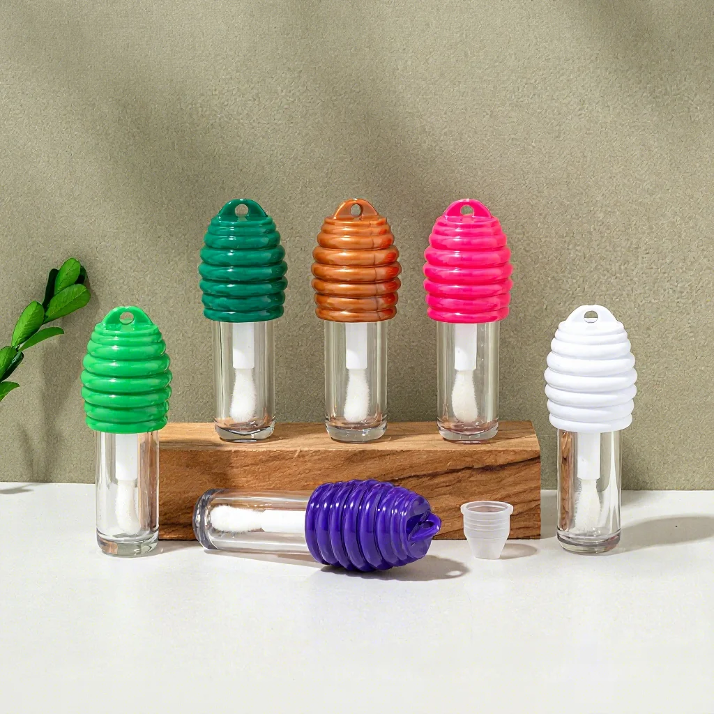 flacon-d'huile-a-levres-unique-en-forme-de-nid-d'abeille-de-6-ml-tube-de-brillant-a-levres-rose-et-blanc-vide-avec-grand-applicateur-emballage-cosmetique-a-marque-privee