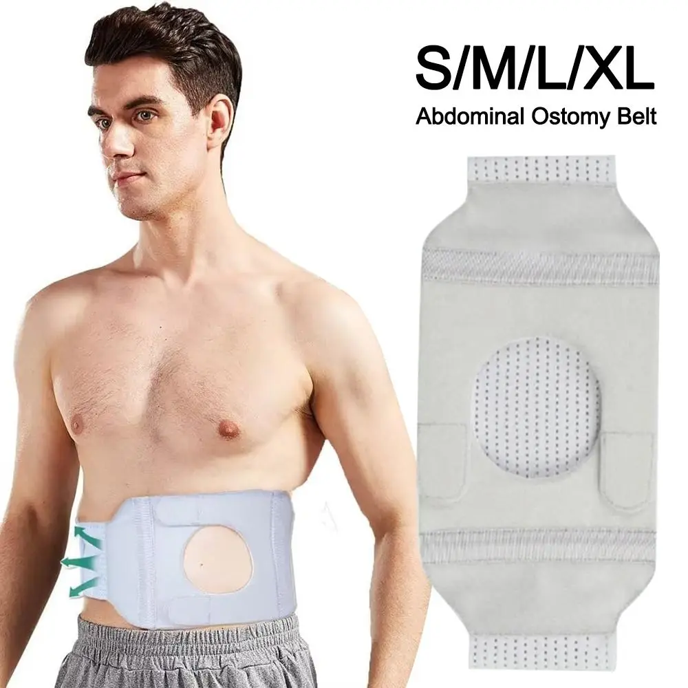 

Universal Adjustable Abdominal Ostomy Belt Portable Elastic Stoma Support Belt Breathable Ostomy Pocket