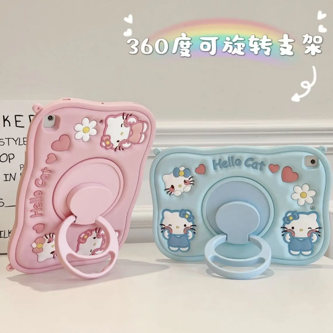 

Чехол для iPad Kawaii Hello Kitty MINISO Anime Pro11, защитный чехол, кронштейн Air5, стерео Mini6, силикагель 10,2, 10-го поколения, принципиально