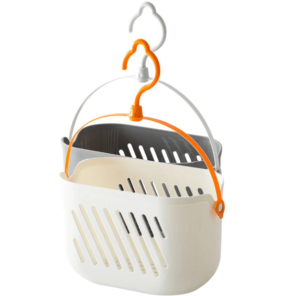 

2 Pcs Travel Containers for Toiletries Hangable Storage Basket Wall Hanging Baskets Sundry Bathroom Coat Hanger Fruit